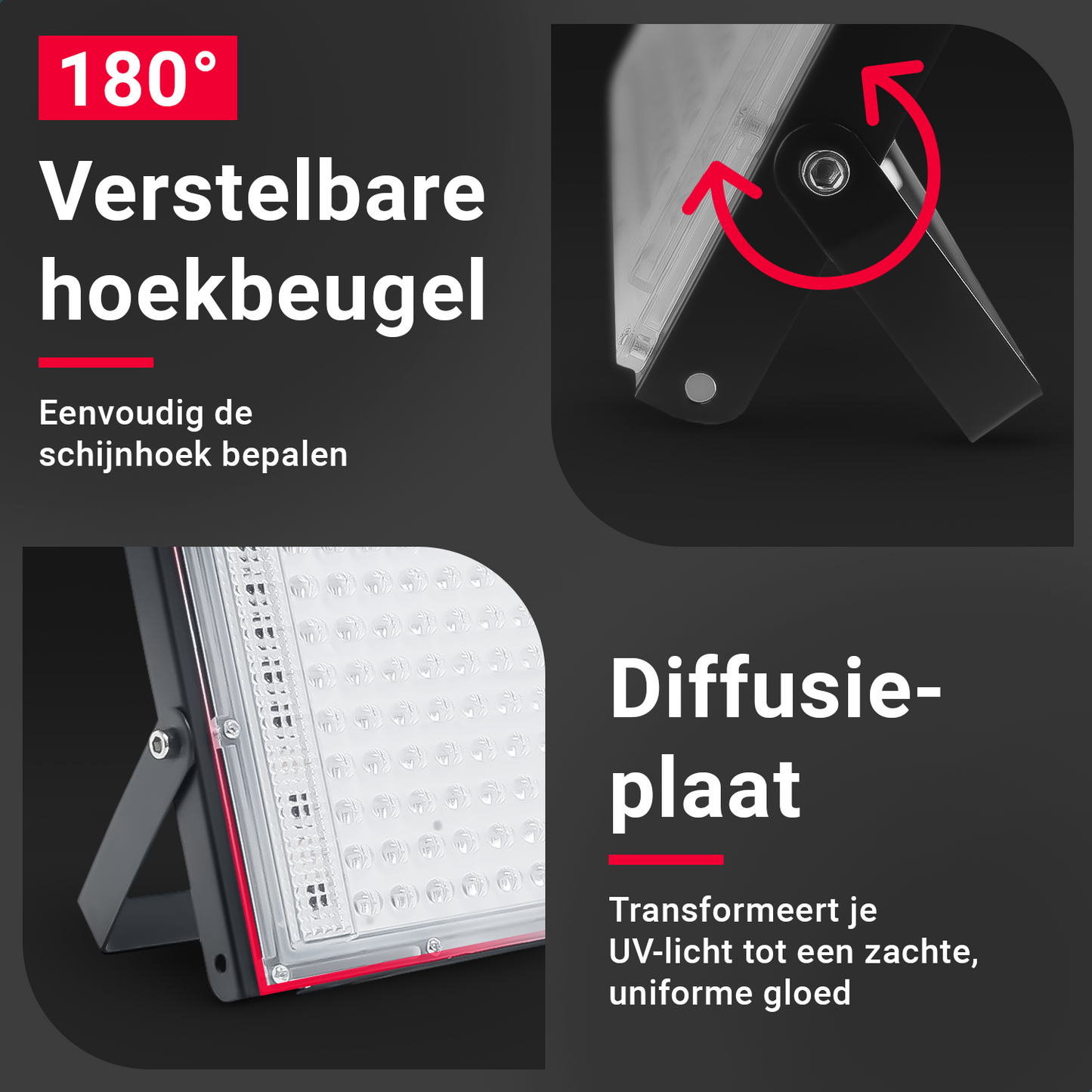 Installatiebeugel van de 200W Blacklight UV Lamp – YPE