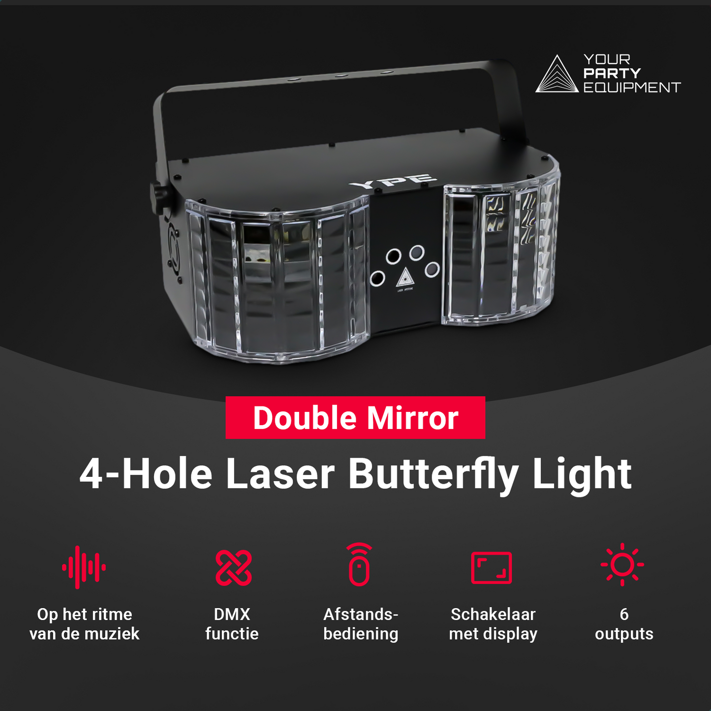 Belangrijkste voordelen van de Double-Mirror 4-Hole Laser Butterfly Light – YPE