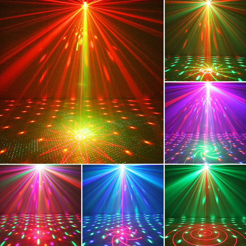 Lichteffecten van de LED & Laser Discobal – YPE