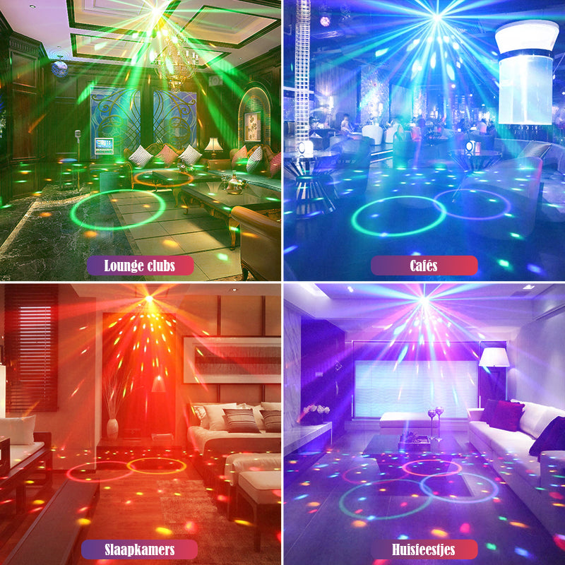 Mini Discolamp – ideaal voor huisfeestjes, verjaardagen en kleine evenementen – YPE