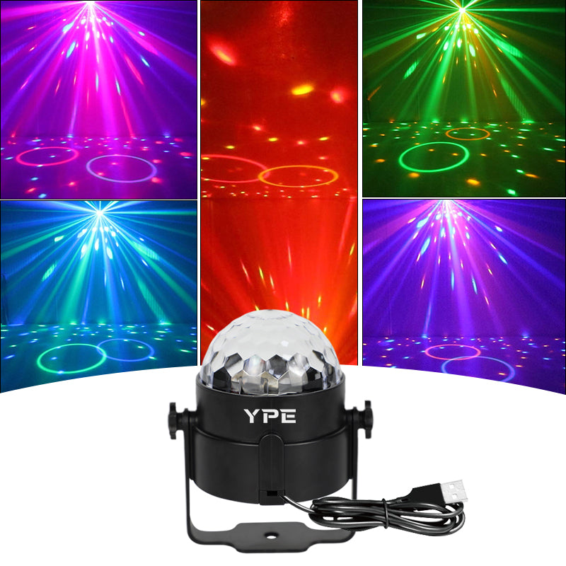Mini Discolamp met 4 Kleuren LED en Automatische Lichtshow – YPE