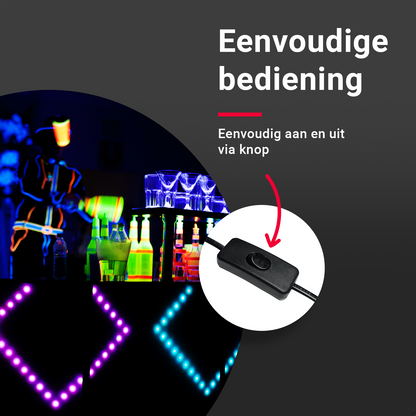 Schakelaar in de kabel van de 200W Blacklight UV Lamp – YPE