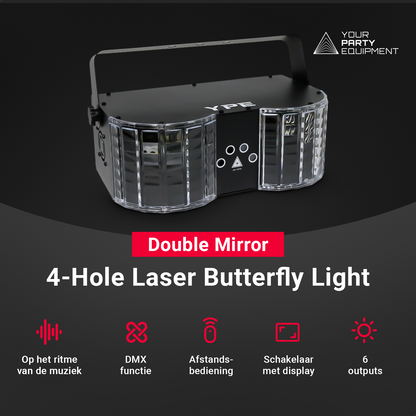Belangrijkste voordelen van de Double-Mirror 4-Hole Laser Butterfly Light – YPE