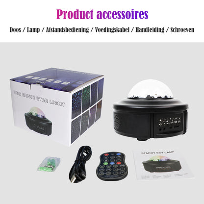 Meegeleverde accessoires bij de LED & Laser Discobal – YPE