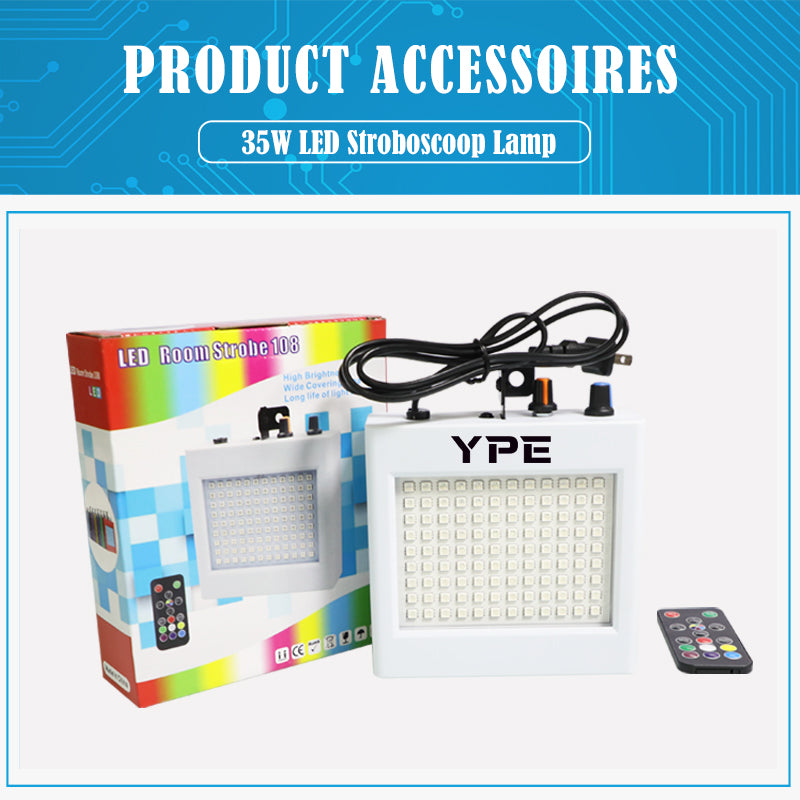 Meegeleverde accessoires bij de 35W LED Stroboscoop Lamp – YPE
