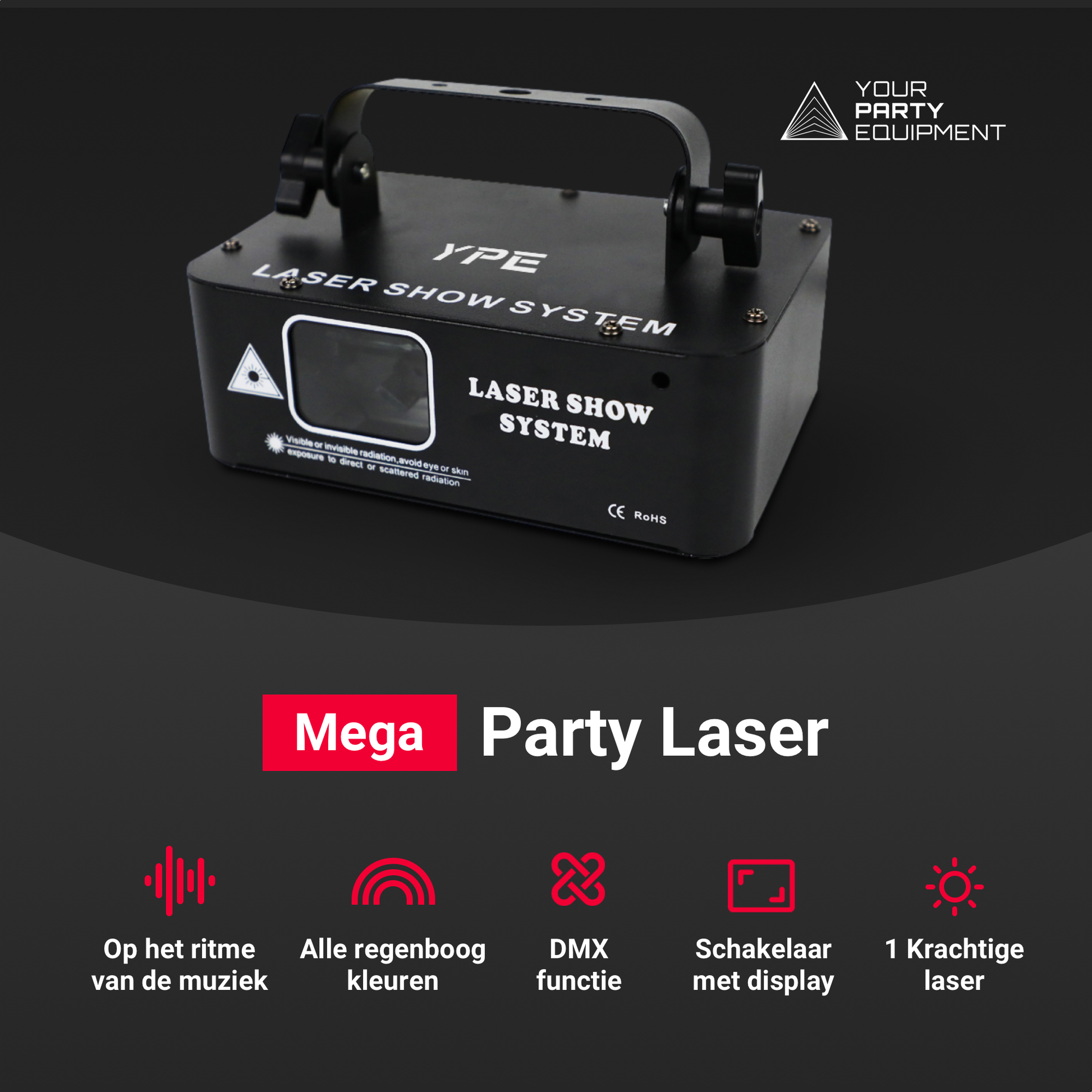 USP’s van de Mega Party Laser – unieke functies en voordelen