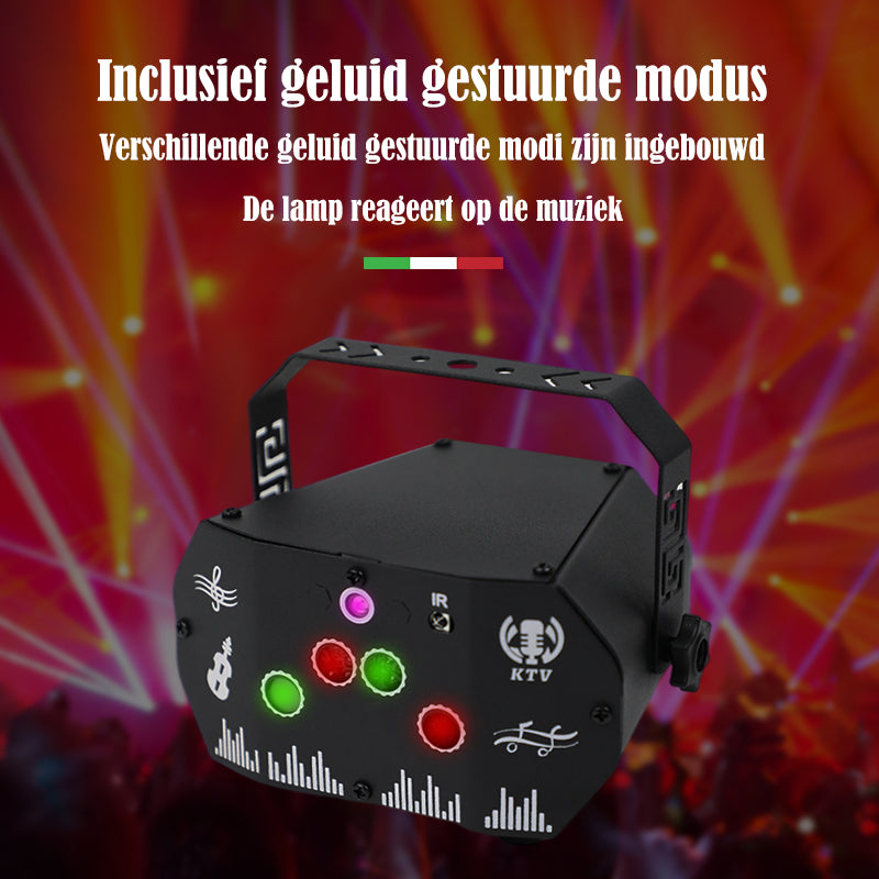 Geluid gestuurde modus van Mini Disco Lamp met Droom Effect – YPE