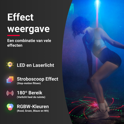 Kleurrijk lichteffect van de Mini Disco Laser met Stroboscoop – YPE