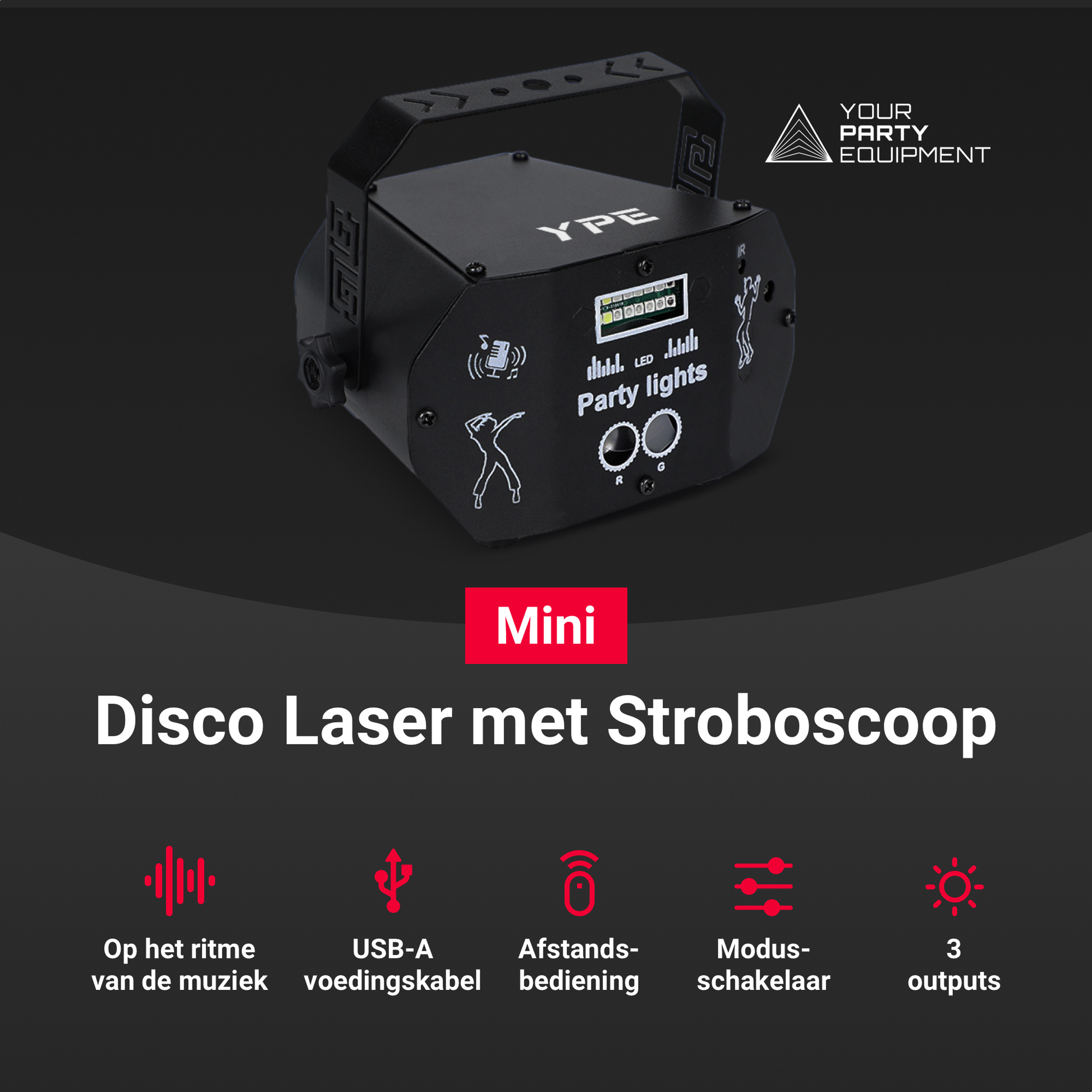 Belangrijkste voordelen van de Mini Disco Laser met Stroboscoop – YPE