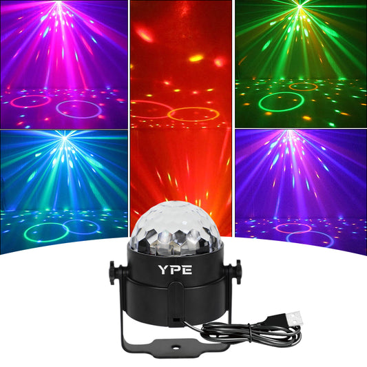 Mini Discolamp met 4 Kleuren LED en Automatische Lichtshow – YPE